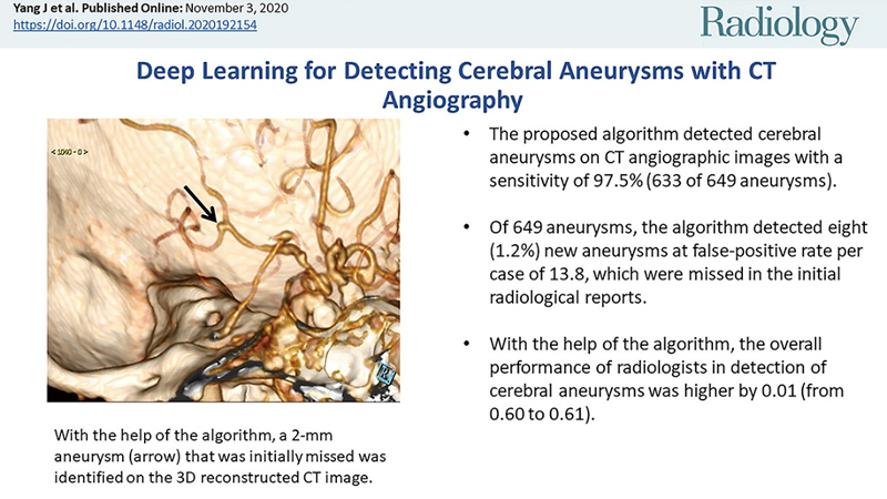 華為云聯(lián)合華中科大，推出AI輔助醫(yī)生檢測腦動脈瘤算法